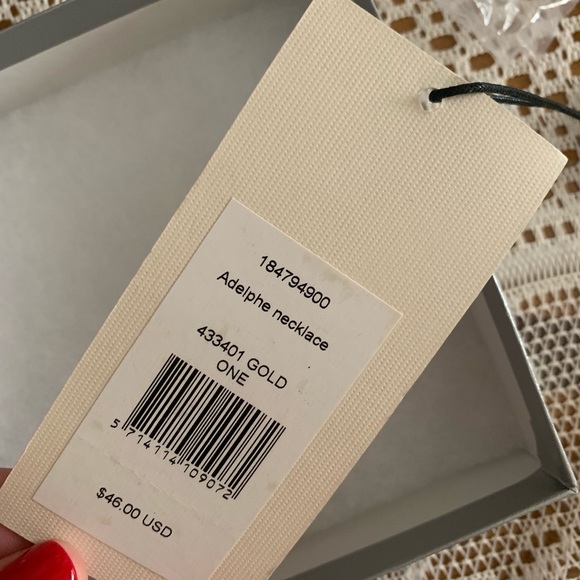 NWT Masai Adelphe Jet Bead Tassel Necklace - Picture 4 of 5